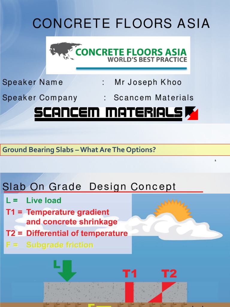 Ground Bearing Slab - What Are The Options - Joseph Khoo - Part 5 | PDF