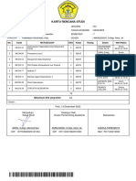 Cetak KRS Mahasiswa 13 Desember 2022