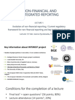Non-Financial and Integrated Reporting - 1 Lecture