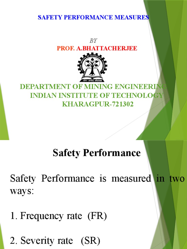 Safety Performance Measures in Mining | PDF | Disability