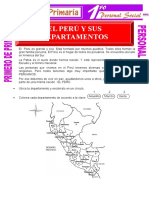 El Peru y Sus Departamentos para Primero de Primaria