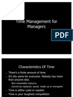 Time Management for Managers