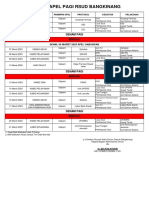 Jadwal Apel Maret 2023