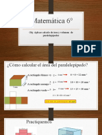 Matemática 6° Area y Volumen Paralelepipedos