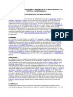 Estructura y Los Antecedentes Históricos de La Industria Hotelera