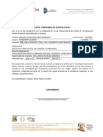 Carta Compromiso de Servicio Social: Instituto Tecnológico de Ciudad Madero