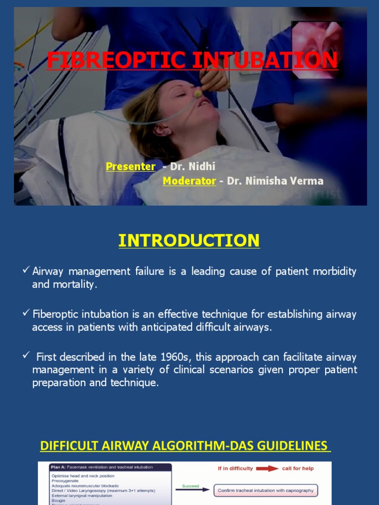 Fibreoptic Intubation Techniques Guide | PDF | Larynx | Respiratory System