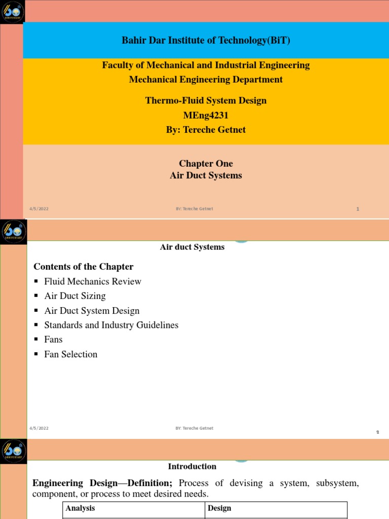 Air Duct System Design Guide | PDF | Duct (Flow) | Airfoil