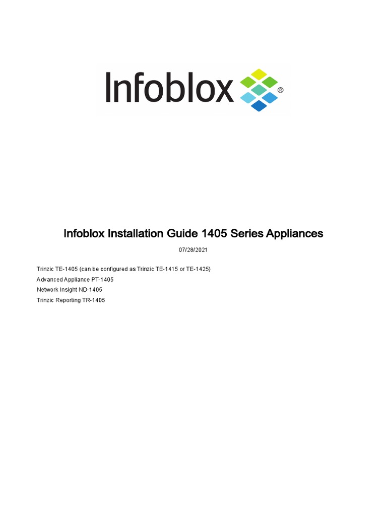 INFOBLOX INSTALLATION GUIDE visual data 7