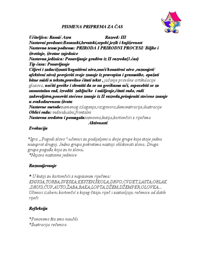 3.ponavljanje Gradiva Iz Drugog Razreda 3.čas | PDF
