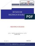 Estudio de Mecanica de Suelos Residencia Delgado - Quito D.M.