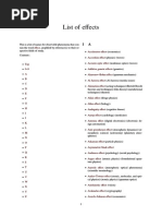 Physics Effects List