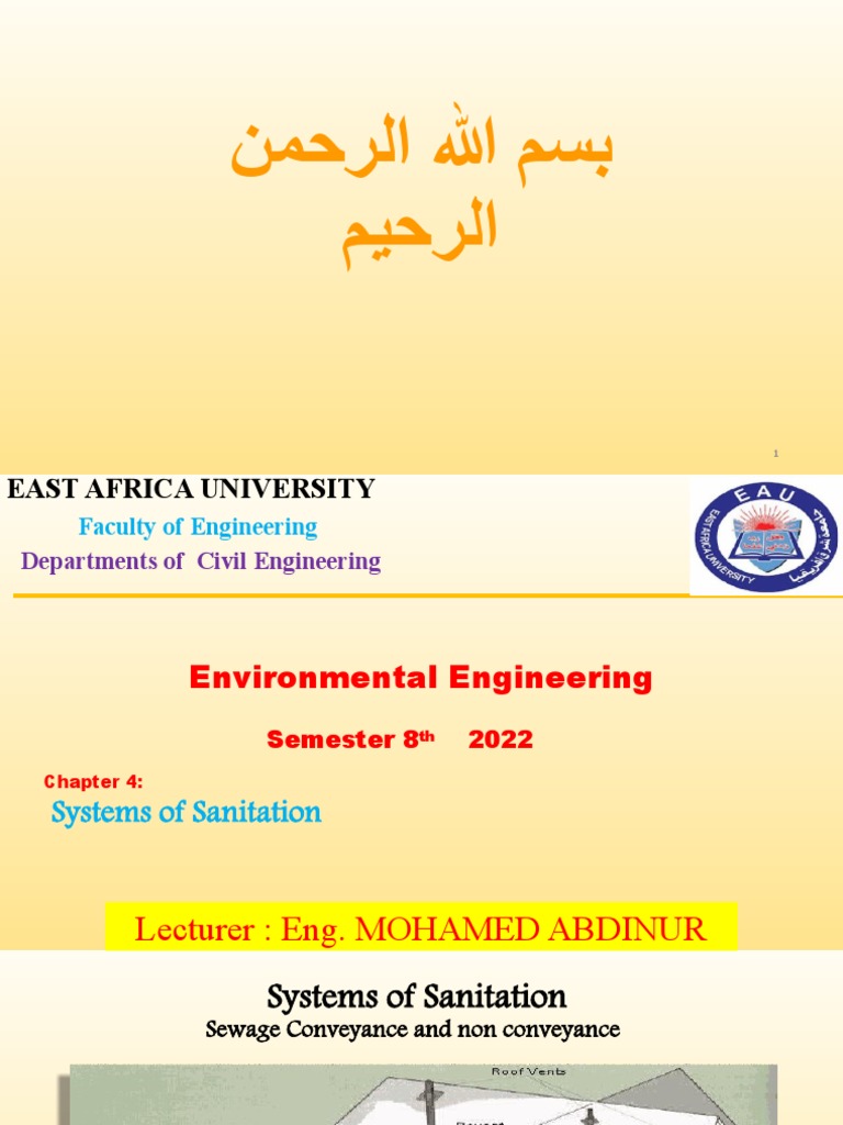 Sanitation Systems Overview in Engineering | PDF | Sanitary Sewer ...