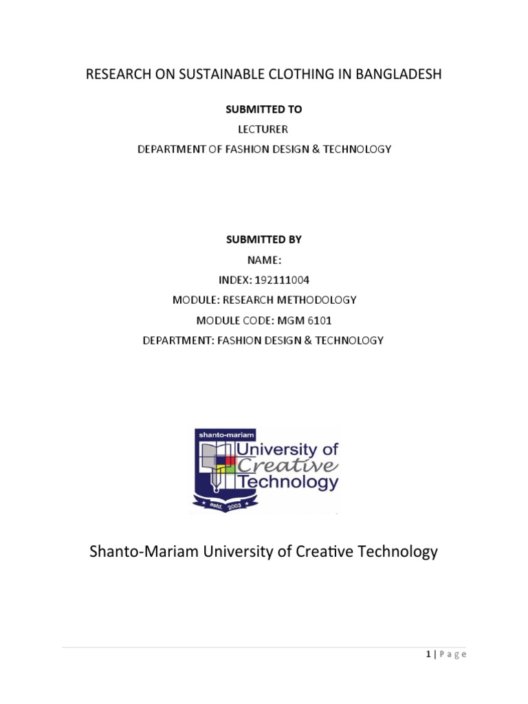 Research On Sustainable Clothing | PDF | Sustainability | Recycling