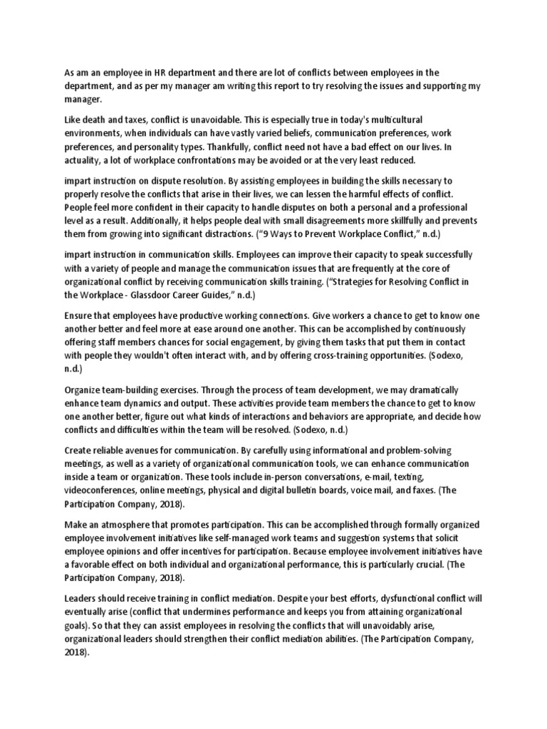 Resolving Workplace Conflicts | PDF | Mediation | Employment