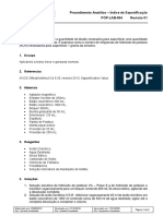 POP-LAB-004 Proc. Analítico - Índice de Saponificação
