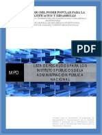 MPPPD Recaudos Reestructuración Institutos Autonomos