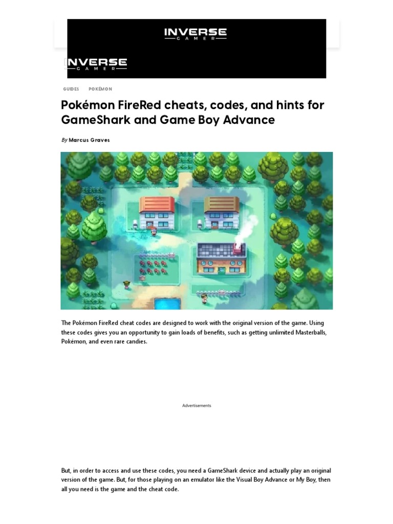 Poke Cheats, PDF, Cheating In Video Games