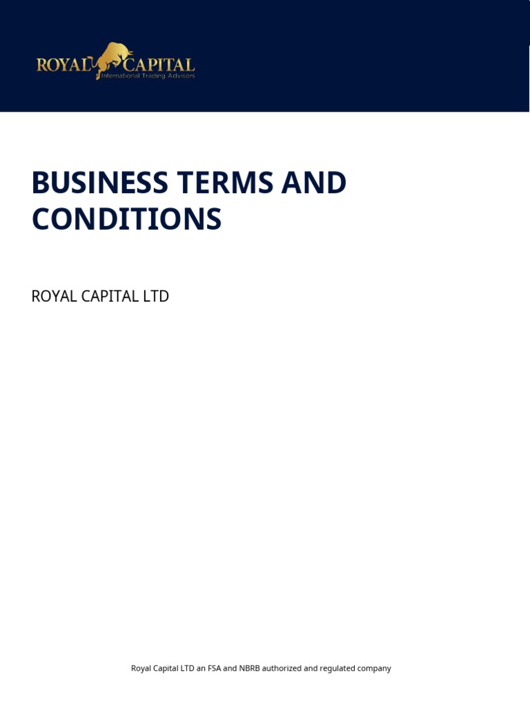 Royal Capital LTD Terms and Conditions En. PDF Stocks Futures