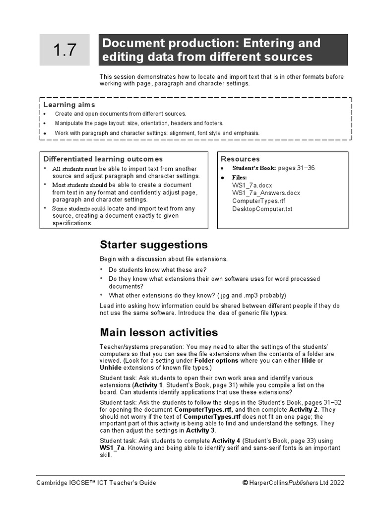 Session 1.7 | PDF | Computer File | File Format