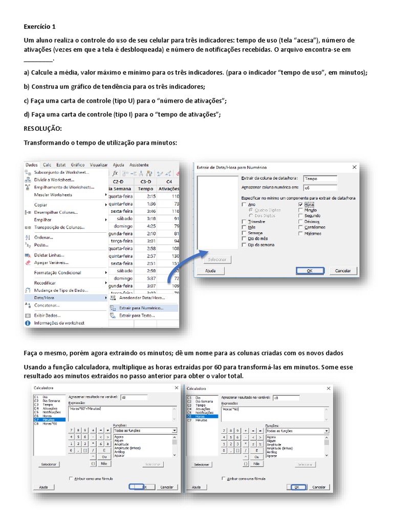 Minitab Exercicios Download Grátis Pdf Teste T De Student índice
