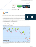 How To Draw Trend Lines in Forex