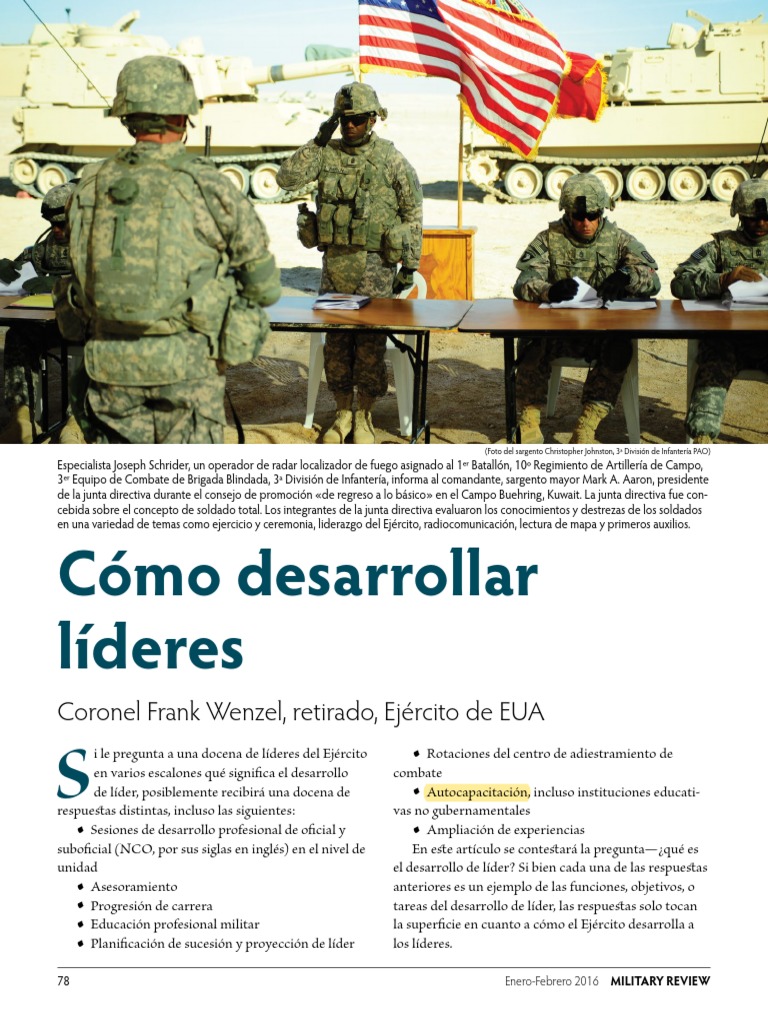 Como Desarrollar Líderes | PDF | Liderazgo | Militar