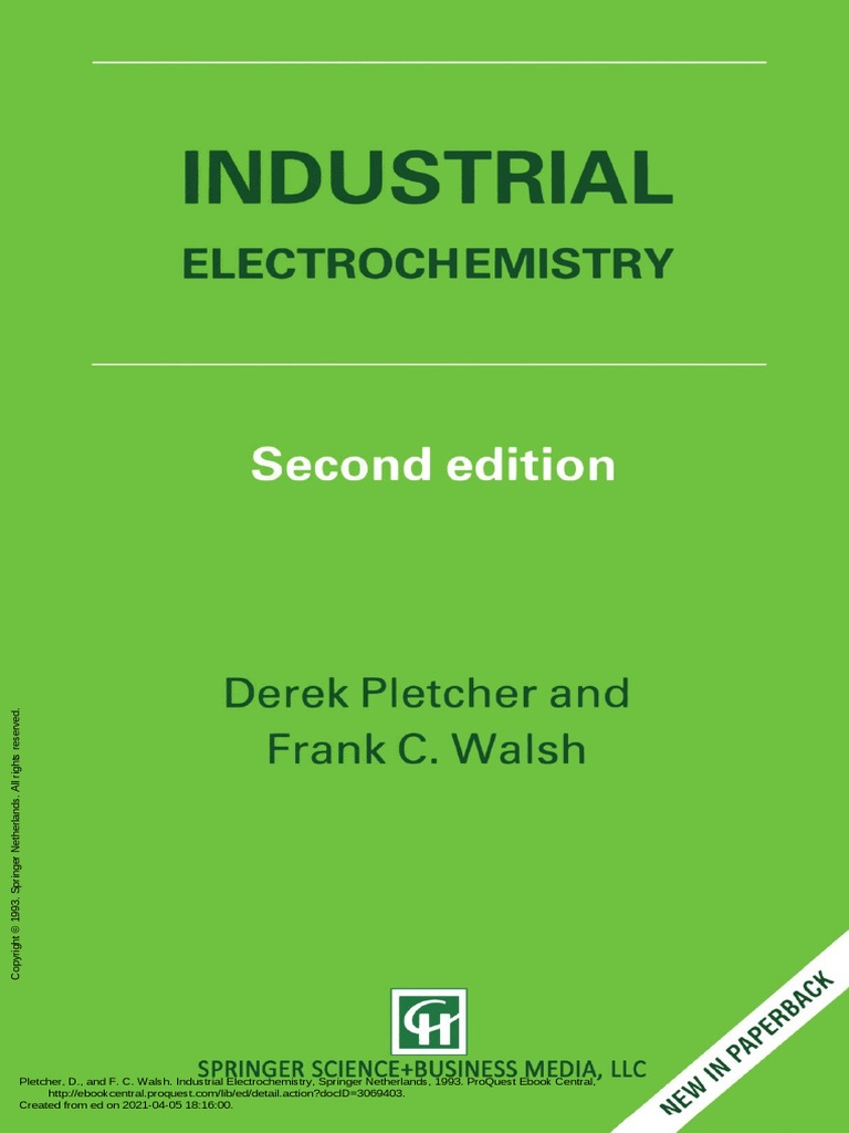 Industrial electrochemistry pages 1 to 33 download free pdf