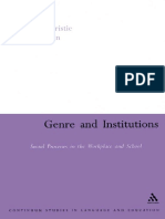 J. R. Martin, Frances Christie - Genre and Institutions (Open Linguistics) (2005)