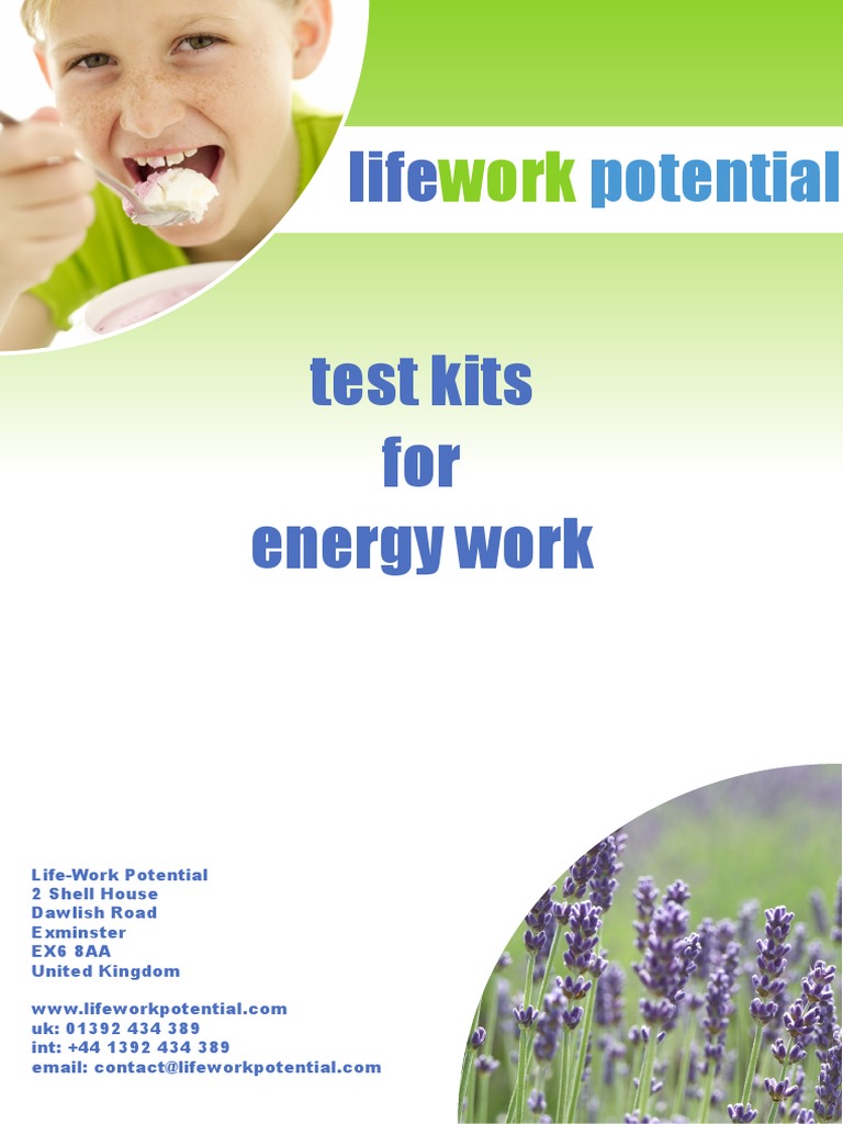Test Kits For Energy Work Lifeworkpotential | PDF | Fentanyl | Anesthesia