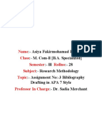 Research Methodology Assignmnt 3