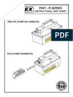 Repair Part Sheet - PA91 R Series Foot Pump - 54198 B