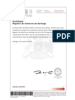 Certificado de no disolución de sociedad