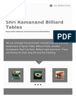 Shri Ramanand Billiard Tables