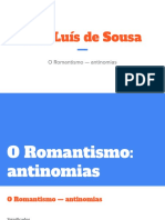 Frei Luís de Sousa, O Romantismo - Antinomias