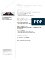 Curriculum Vitae Ejemplo