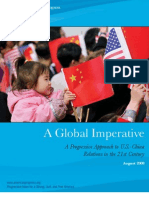A Global Imperative---A Progressive Approach to U.S.-china Relations in the 21st Century
