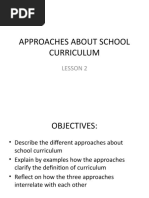 Approaches About School Curriculum