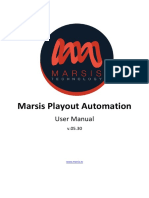 Marsis Playout Manual
