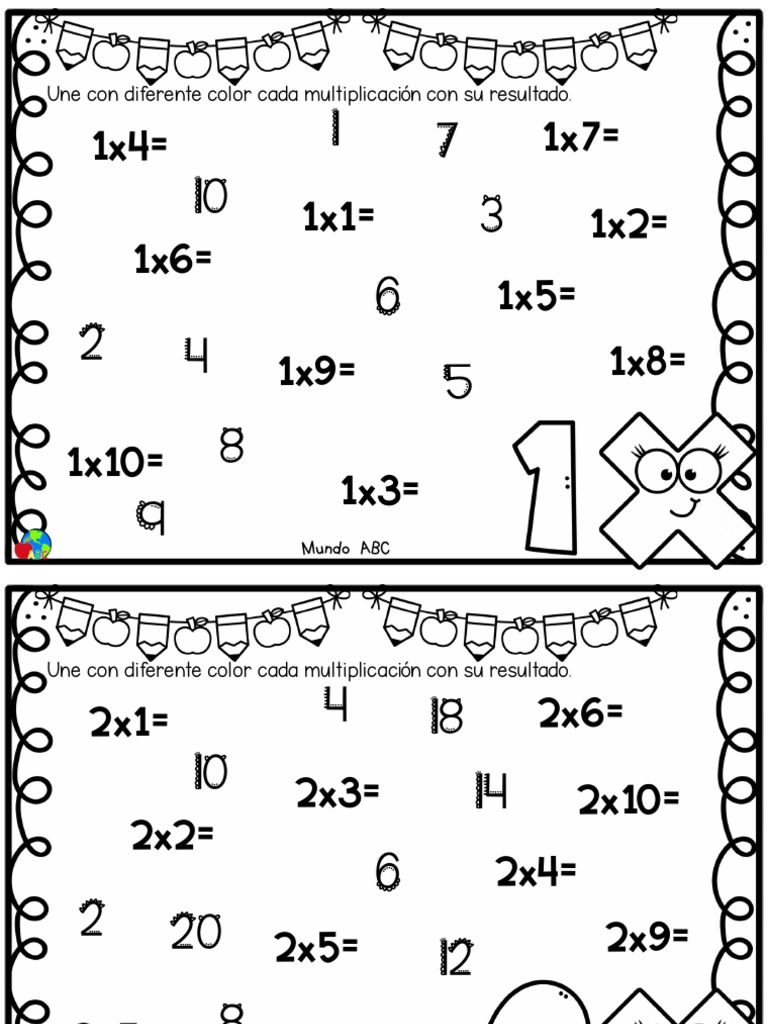 15.tripas de Gato TABLAS DE MULTIPLICAR PDF
