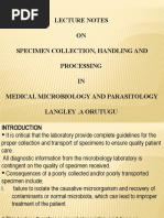 Specimen Collection Techniques Overview | PDF | Medical Specialties ...