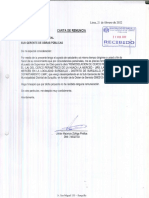 Carta de renuncia