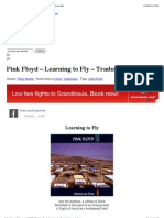 Pink Floyd - Learning To Fly - Traduzione - Testo - Fidicaro