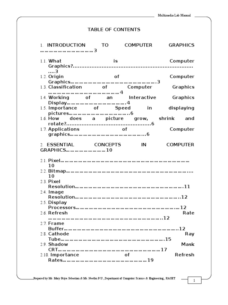 Multimedia Lab Manual | PDF | Image Resolution | Pixel