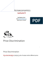 Microeconomics Lecture on Price Discrimination and Imperfect Competition