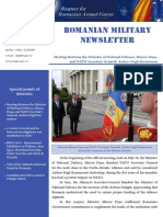 Romanian Military Newsletter: Special Points of Interests