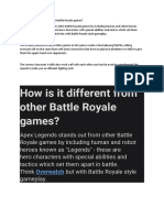 How Is It Different From Other Battle Royale Games