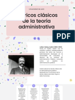 Teóricos Clásicos de La Teoría Administrativa