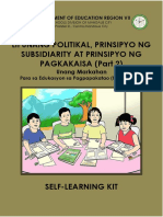 Politikal, Prinsipyo NG Subsidiarity at Prinsipyo NG Pagkakaisa (Part 2)