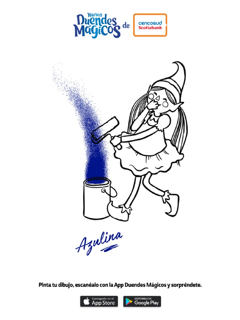 Azulina Coloreable | PDF